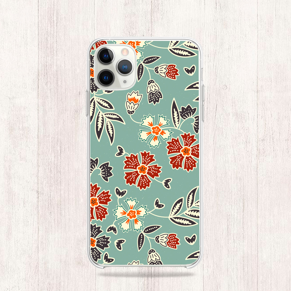 Batik Floral iPhone Samsung Case